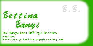 bettina banyi business card
